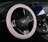 Bling Rhinestones Steering Wheel Cover with Crystal Diamond Sparkling Car SUV Breathable Anti-Slip Steering Wheel Protector for Women,Party,Birthd...