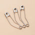 vrupin 100pcs Stainless Steel Curved Safety Pins for Quilting, Safety Pins Bulk Metal Silver Sewing Pins Clothing Clips Tool Decorative Safety pin...