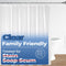 downluxe Waterproof Clear Shower Curtain Liner - PEVA Lightweight Plastic Shower Liner with 3 Magnets, Shower Curtains for Bathroom, 72" x 72", Cl...