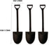 Mini Shovel Shape Spoons,Disposable Plastic Dessert Spoon,Black(60)...