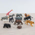 Wildlife Animal Model Toy Playsets 13 PCS Realistic Animal Figure Toys Lion Elephant Rhinoceros Hippo Desktop Decoration Collection Party Favors T...