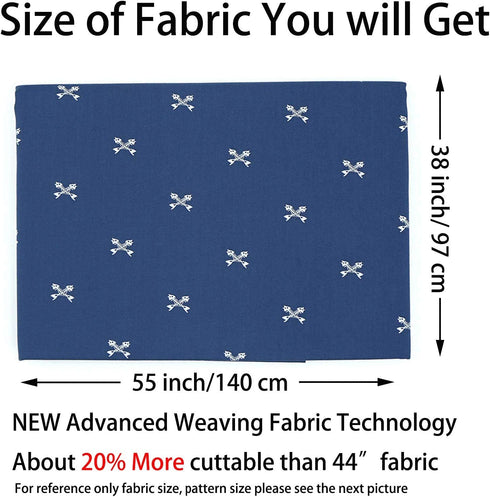 MasterFAB Cotton Fabric by The Yard for Sewing DIY Crafting Fashion Design Printed Floral Washable Cloth Bundles Voile;Full Width cuttable39 x 55i...