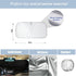 Windshield Sun Shade | Car Sun Shade Windshield | Foldable Front Windshield Sunshades | Reflective Shade for Front Windshield with Mirror Cut-Out ...