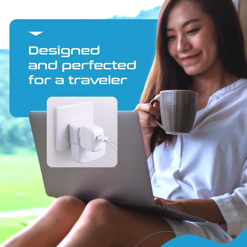 Ceptics UK Travel Plug Adapter, 2 in 1 Type G Adapter, US to UK Adapter, Ireland, Dubai Travel Adapter with Dual USA Inputs, CE, RoHS - HK Outlet ...
