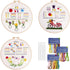 Youteer 3 Sets Embroidery kit for Beginners, Cross Stitch Practice Kits with Pattern and Instructions Hand Stitch for Craft Lover, Beginner......