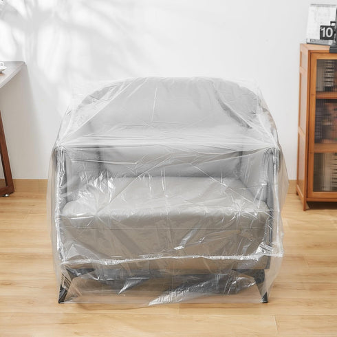 Plastic Furniture Chair Covers for Moving Storage,Extra Large Heavy Duty Chair Couch Covers Protectors,Waterproof Recliner Cover Clear Moving Bags...