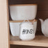 HAOTOP Porcelain Small Honey Jar with Lid and Honey Dipper 12oz (White)...