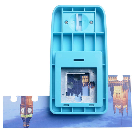 Puzzle Punch DIY Jigsaw Puzzle Piece Cutter for Personalized Jigsaw Puzzle Custom Photo Puzzle Customized Puzzle Making Tool (Cerulean Blue)...