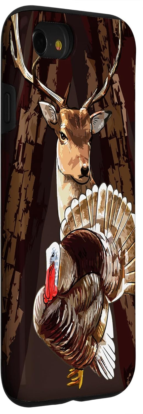 iPhone SE (2020) / 7 / 8 Deer And Turkey Cool Hunt Hobby Hunting Wildlife Hunter Gift Case...