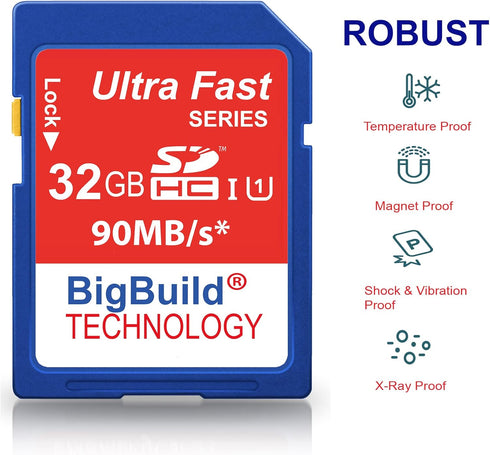 32GB Ultra Fast SDHC 90MB/s Memory Card Compatible with Kodak PIXPRO AZ252, AZ401, AZ421, AZ422, AZ527, AZ528, AZ651 Camera...