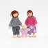 ONEST 15 Pieces Wooden Dollhouse Family Set Mini People Figures Sets Dollhouse Dolls Wooden Doll Family Pretend Play Figures Accessories for Prete...