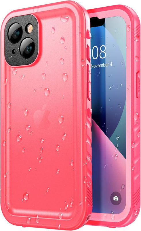 SPORTLINK for iPhone 13 Waterproof Case - Full Body Shockproof Dustproof Phone Screen Protector Rugged Waterproof Case for iPhone 13 6.1 Inches Pi...