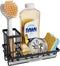SWTYMIKI Sink Caddy Sponge Holder - Kitchen Sink Organizer with High Brush Holder for Countertop by the Sink Holding Dish Soaps and Sponges, Stain...