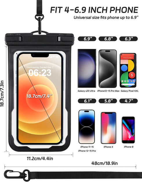 2024 Waterproof Phone Pouch, Kayak Boat Accessories Cruise Ship Essentials Must Haves Dry Bag for Vacation Beach Travel Waterproof Phone Case for ...
