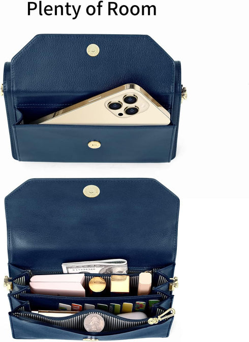 nuoku Purse Small Clutch for Women, Evening Wristlet Handbag, Cute Wallet PU Leather Crossbody...