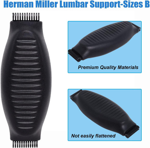 Lumbar Support Pad Replacement for Herman Miller Classic Aeron Chair - Size B: Medium,Black...