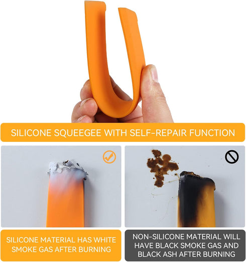Shower Glass Door Squeegee, Silicone Squeegee with Anti-Break Handle for Bathroom Door, Tile, Glass Cleaning Tools and Window Film Installation. I...