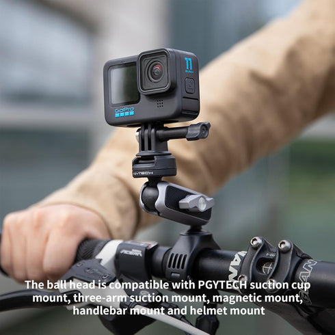 PGYTECH CapLock Action Camera Ball-Head Quick Release Set Compatible with OSMO Action 4/3, Gopro Hero 12/11/10, Action Cameras and Smartphones...