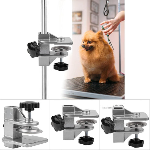 EVTSCAN Pet Grooming Table, Clamp Metal Dog Grooming Table Arm H Bar Clamp Holder Aid Accessory Hair Dryer Clamp Clip Holder(2.3 * 2.3cm)...