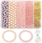 Xilitata 400 Pieces Round 8mm Glass Beads for Jewelry Making,Crystal Beads Bracelets Making Kit Glass Beads Crafts DIY Beads...