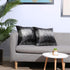Juya Delight Throw Pillow Case, Sparkly Pillow Cushion Covers for Couch Sofa Home Decorative,18x18 inches, Black Silver, Set of 2...