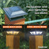 SIEDiNLAR Solar Post Lights Outdoor 2 Modes LED Deck Fence Cap Light for 4x4 5x5 6x6 Posts Patio Garden Decoration Warm White/Cool White Lighting ...