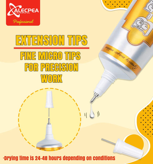 B7000 Glue Clear Adhesive - 25ml/0.84oz (2 Pack) - Jewelry Bead B-7000 Glue with Precise Tips for Rhinestones Fabric, Glass, Jewelry Making, DIY A...