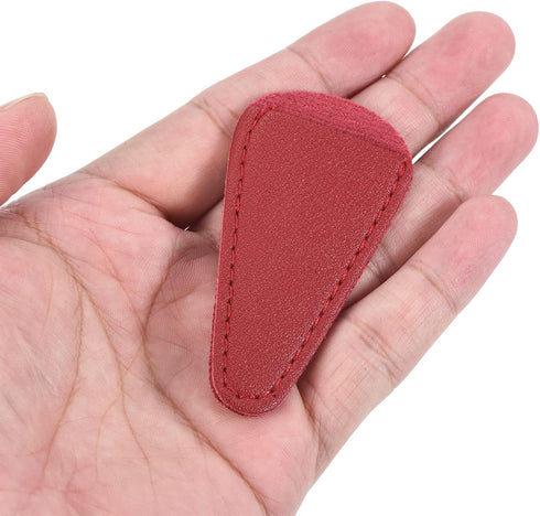 PATIKIL 2.9"x1.5" PU Leather Scissors Sheath, 6 Pack Scissors Cover Protector Portable Collect Bags for Eyebrow Trimming Beauty Tool Protection, D...