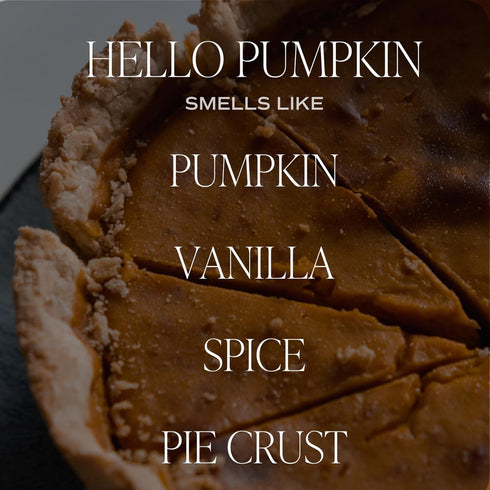 Sweet Water Decor Hello Pumpkin Soy Candle | Pumpkin, Warm Spices, Vanilla, and Whipped Cream Fall Scented Candles for Home | 9oz Amber Jar with B...