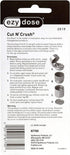 EZY DOSE 3 Compartment Pill Crusher, Cutter and Grinder, Daily Usage, Safely Cut Pills, Vitamins, Tablets, Accurate and Easy Cutting, Stainless St...
