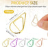 100Pcs Colorful Cute Paper Clips Small Paperclips Stainless Steel Drop-Shaped Paperclips Bookmark Clips Mini Binder Clips for Memo Paper Photo 15x...