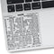 Synerlogic (5pcs) Mac OS Shortcuts Sticker | Keyboard Stickers for macOS | No-Residue Laminated Vinyl MacBook Cheatsheet for Laptop | MacBook Shor...