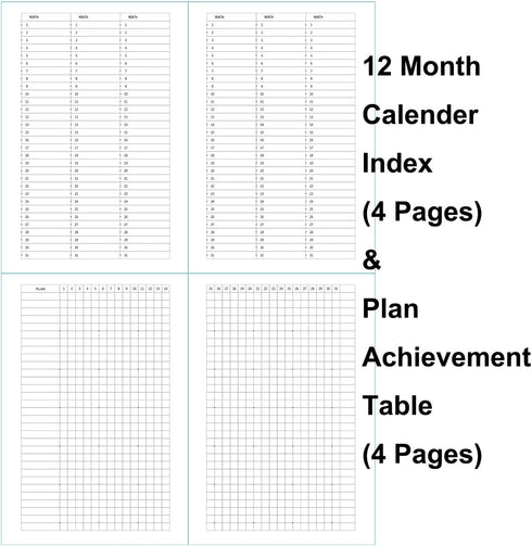 Classic Dotted Grid Bullet Notebook Journal Dot Hard Cover A5 Premium 100gsm Thick Acid-free Paper with Fine Inner Pocket Faux Leather Office Scho...