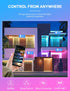 Smart Light Bulbs 4Pack with Remote, A19 E26 800LM LED Color Changing Light Bulb, WiFi & Bluetooth 5.0, Warm to Cool White, Dimmable, RGB Smart Ho...