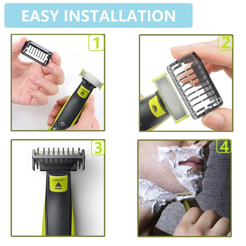 One Blade Guard, Beard Trimmer Guide Comb 1/2/3/5 MM for One Blade Shaver, Adjustable Guide Comb Guard for One Blade Shaver QP2520 QP2530 QP2620 Q...