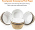Gifbera Natural Metallic Foil Cupcake Liners - Standard Size Baking Cups Muffin Liners Paper for Celebration, 200-Count...