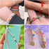 700Pcs Opaque Acrylic Bead Heart Letter Flat Round Bracelet Spacer Beads Colorful Pony Beads 6.5-7mm for DIY Necklace Keychain Jewelry Making Supp...