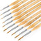 Miniature Paint Brushes, 10PC Fine Detail Paint Brush Set, Mini Small Painting Brushes for Art, Crafts, Acrylic, Watercolor, Oil, Model, Face, War...