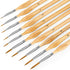 Miniature Paint Brushes, 10PC Fine Detail Paint Brush Set, Mini Small Painting Brushes for Art, Crafts, Acrylic, Watercolor, Oil, Model, Face, War...