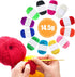 Acrylic Yarn Knitting Wool Crochet Yarn, 12 Colors Mini Craft Yarn Soft Yarn DIY Yarn Crochet Beginner Kit for Adults Handicraft Knitting Crochet ...