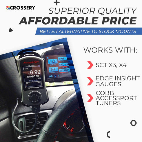 Cobb Accessport V3 Mount SCT X4 Mount Suction Cup Windshield Mount Monitor for WRX Edge CTS3 Monitor Edge CTS2 SCT X3 Ford Edge Evolution Cobb Acc...