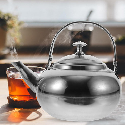 PRETYZOOM Stainless Steel Tea Pot with Infuser,Tea Kettle 16cm Stovetop Teapot Hot Water Pot Teapot Blooming and Loose Leaf Tea Maker Tea Brewer f...