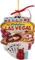 Kurt S. Adler Kurt Adler 5.5-Inch Las Vegas Glass Cityscape, 5 in, Multicolored Ornament...