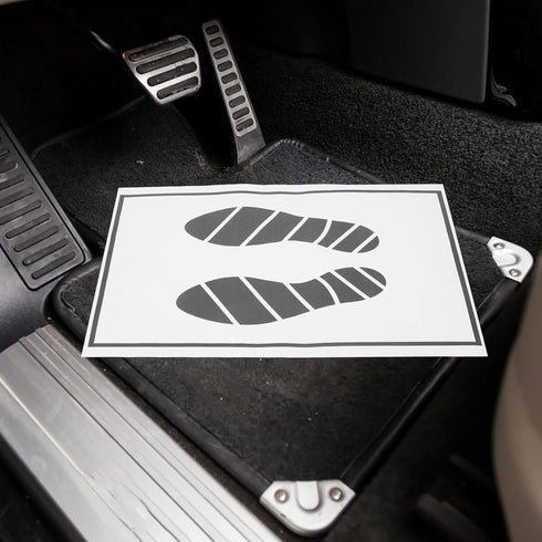 25pcs Disposable Car Floor Mats, Paper Floor Mats for Cars Printing Papers Car Mats Protector for Home...