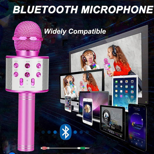 Karaoke Machine Microphone For Kids Toys,Toddler Microphone For 3 4 5 Year Old Girl Birthday Gifts,Girls Toys For 6 7 8 Year Old Girl Gifts,Christ...