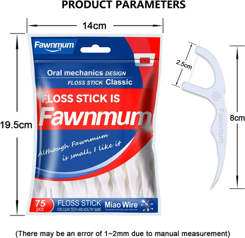 300 Count Classic Dental Floss Picks - Strong, Unflavored, and Tough Dental Cleaners for Thorough Teeth Cleaning?75 Count * 4 Bags?...
