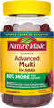 Nature Made Advanced Multivitamin Gummies for Adults with Magnesium Citrate, Calcium & All 8 B Vitamins, Daily Nutritional Support, 90 Gummies, 30...