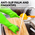 Vgo... 1-Pair Dishwashing Gloves, Reusable Household Gloves, Kitchen Gloves, Long Sleeve, Thick Latex, Cleaning, Washing, Working, Painting, Garde...