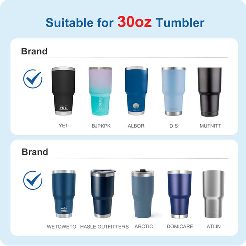 30oz Tumbler Lids,Replacement Lids for 30oz Yeti Tumbler, Ozark Trail and More,2 Pack Spill Proof Lids,Cover for 30 OunceTumbler,Cup (Dark Purple)...