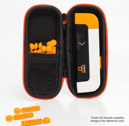 DARIO Diabetes Travel Case Bag – For Glucose Monitor Kit & Other Diabetic Supplies (Small, Black)...